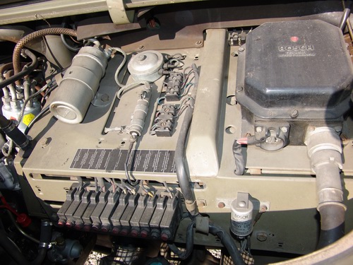 Swiss Army Service Unimog. With softtop covering
s ..