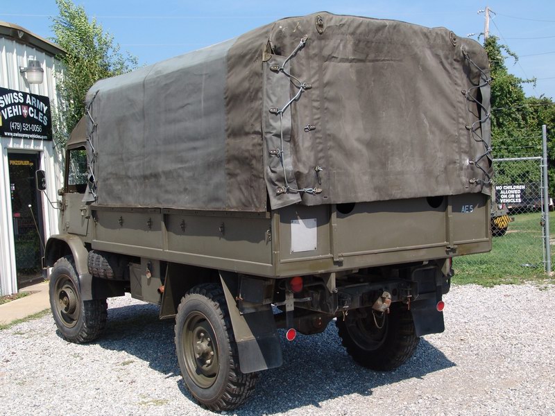 Swiss Army Service Unimog. With softtop covering
s ..