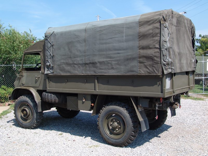 Swiss Army Service Unimog. With softtop covering
s ..