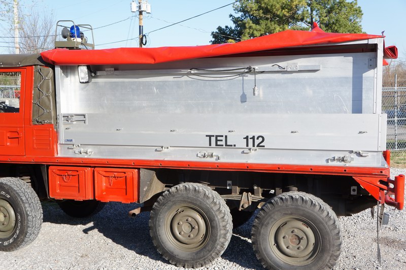 Swiss Municipal Firetruck was used for Hoses and E ..