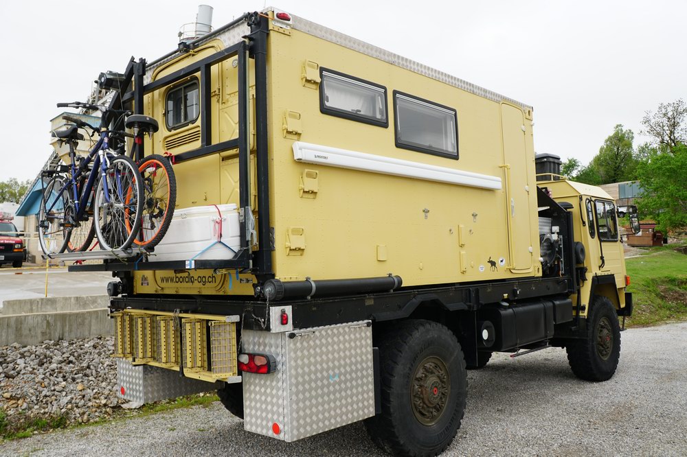 Former Swiss Army Troop Carrier Converted to a Exp ..