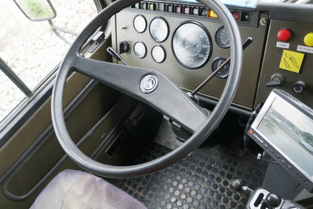 Former Swiss Army Troop Carrier Converted to a Exp ..