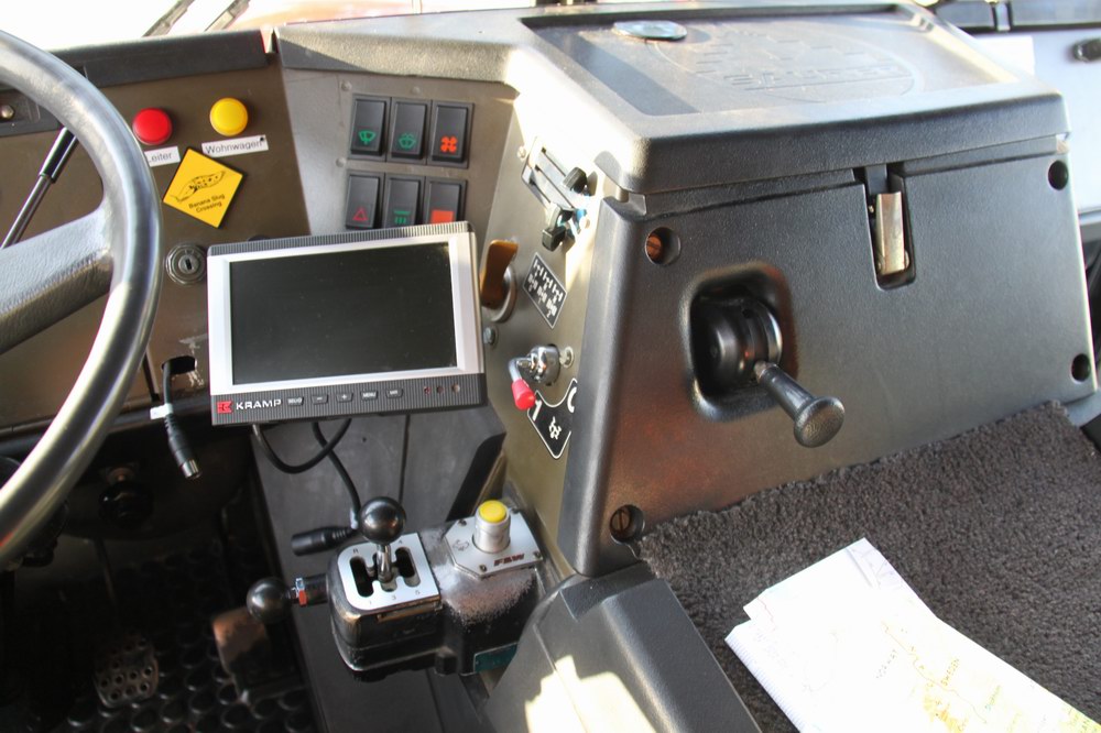 Former Swiss Army Troop Carrier Converted to a Exp ..