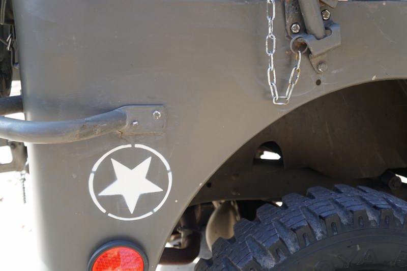 This is an original Swiss Army Willys Jeep.  Good  ..