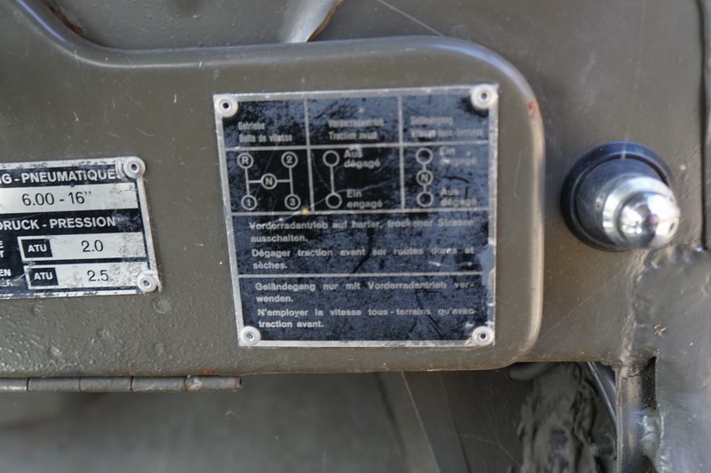 This is an original Swiss Army Willys Jeep.  Good  ..