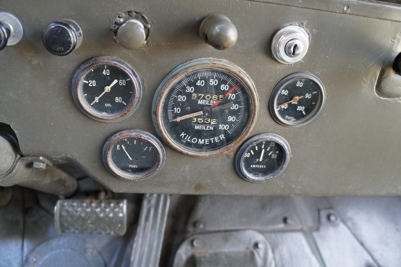 This is an original Swiss Army Willys Jeep.  Good  ..