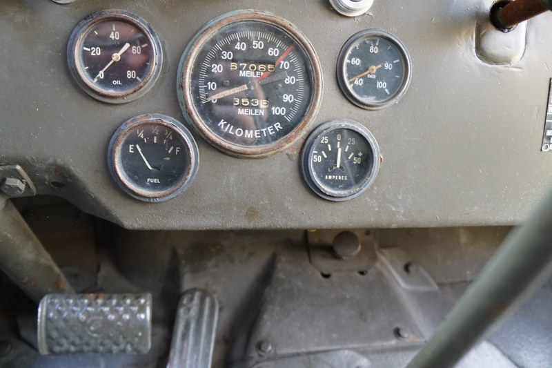This is an original Swiss Army Willys Jeep.  Good  ..