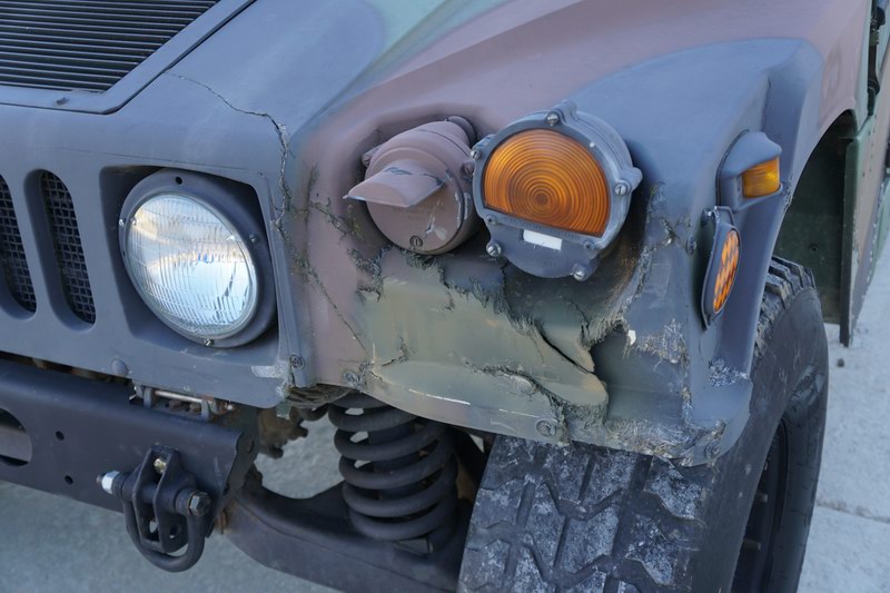 This Humvee was original from the US Military but  ..