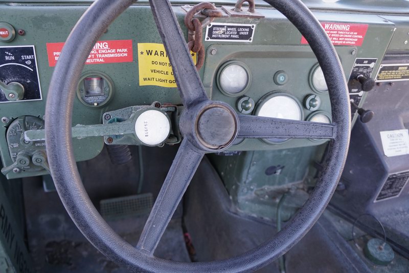 This Humvee was original from the US Military but  ..
