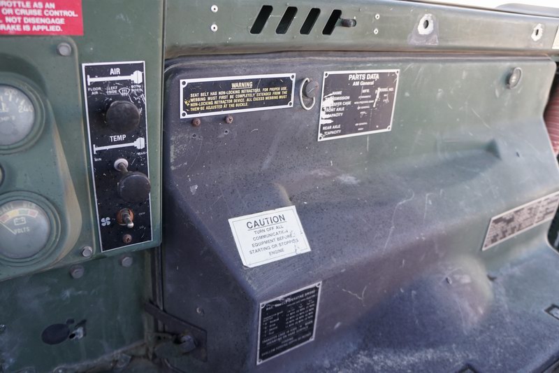 This Humvee was original from the US Military but  ..