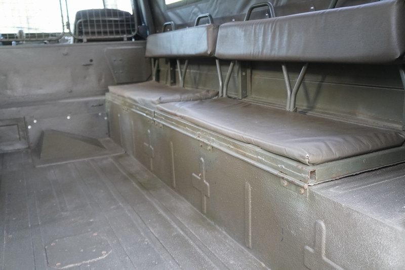 Swiss Army Troop Carrier with 4 rear seats. Good o ..