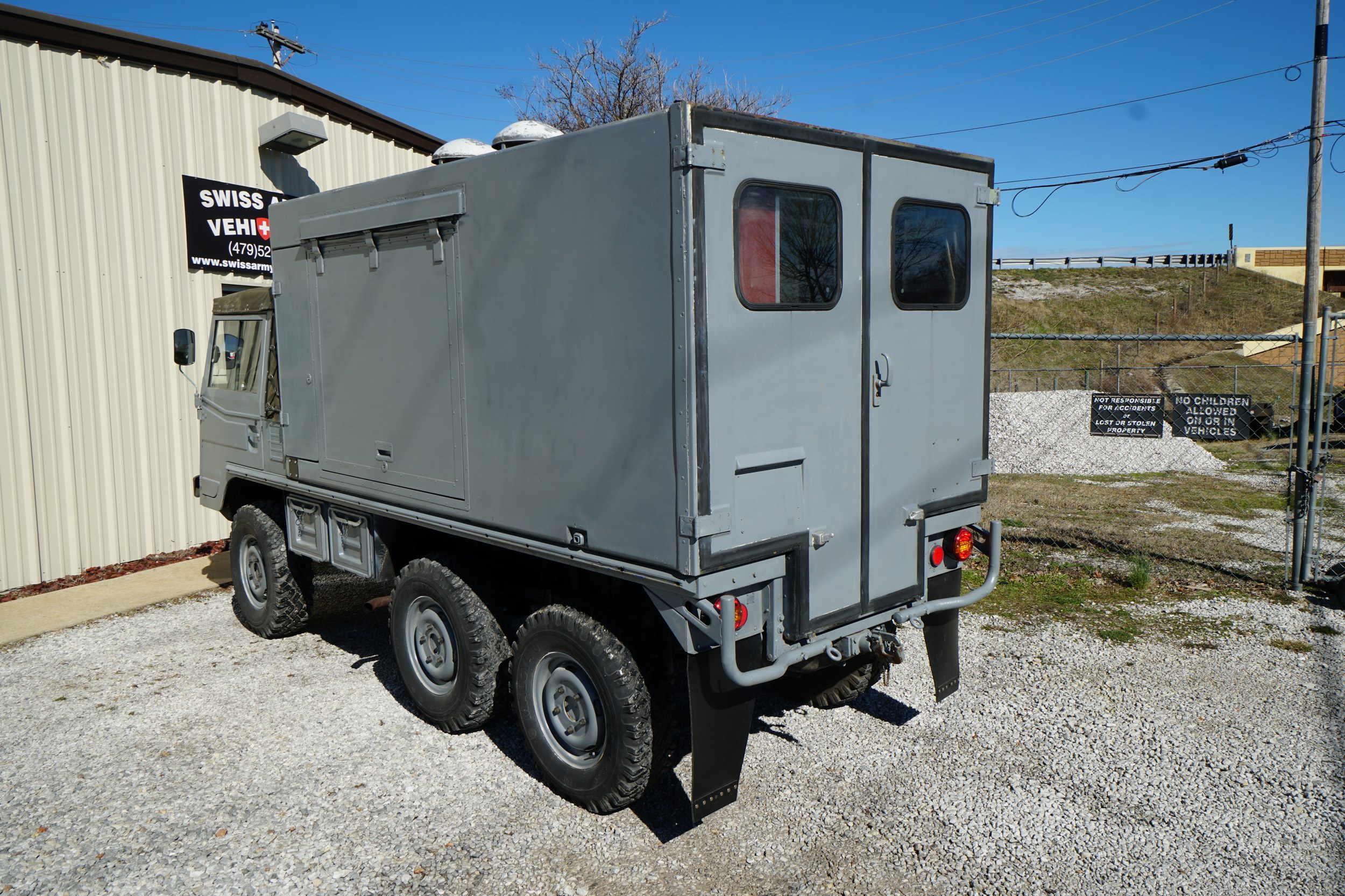 Former Swiss Army 712W Workshop Truck.  
Original ..