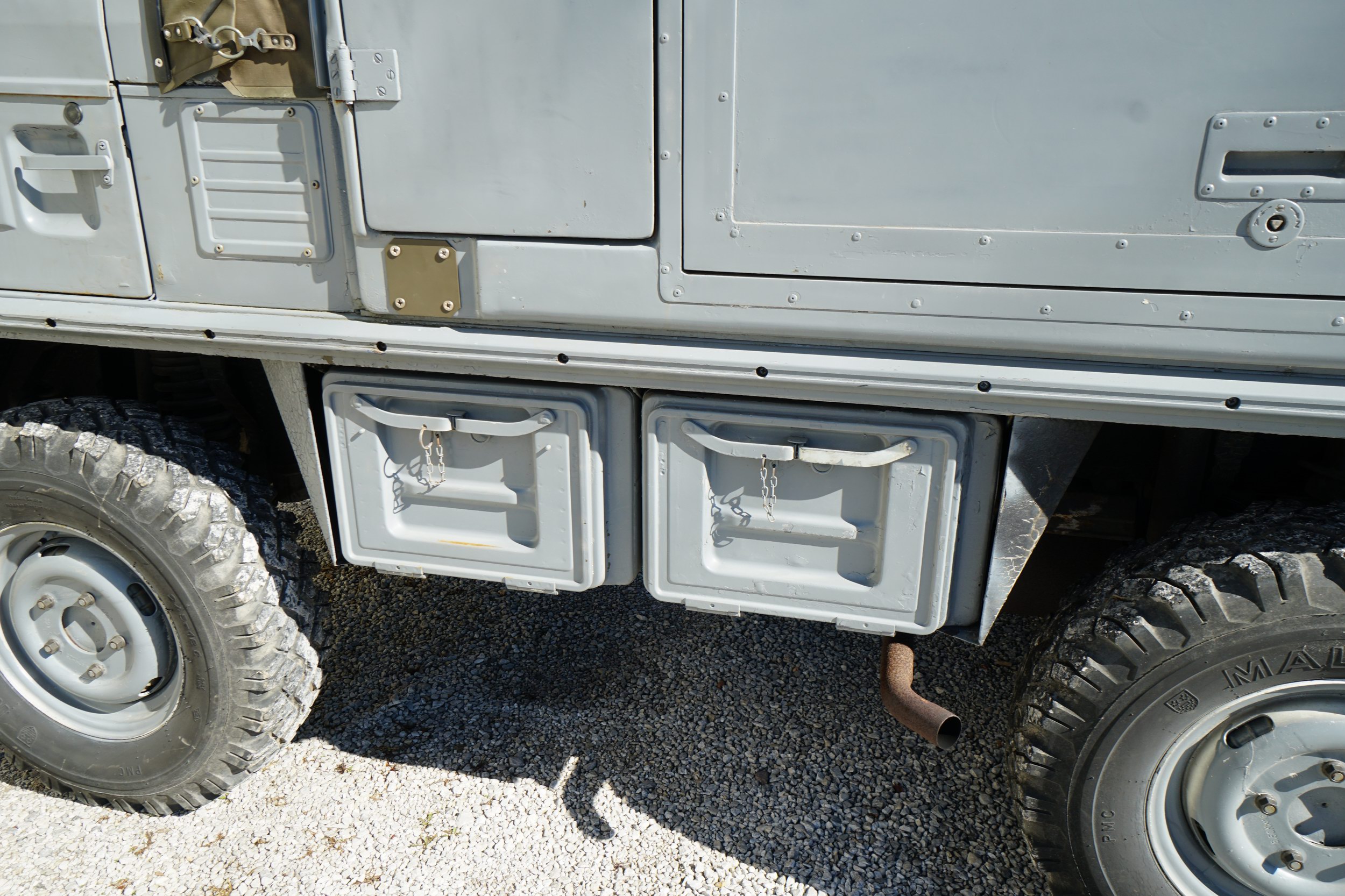 Former Swiss Army 712W Workshop Truck.  
Original ..