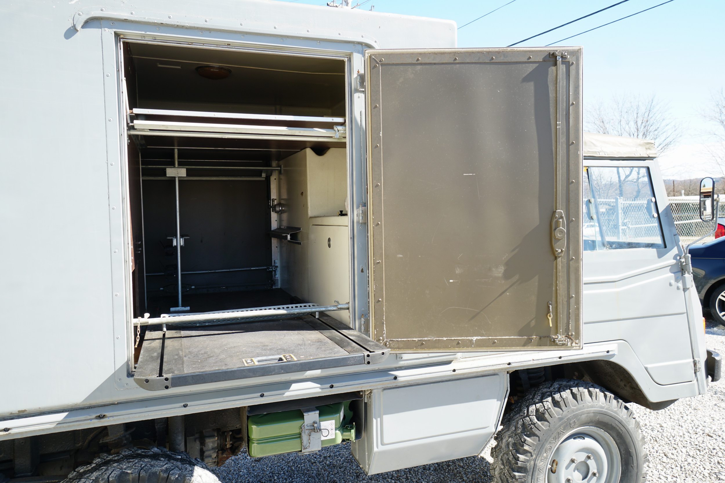 Former Swiss Army 712W Workshop Truck.  
Original ..