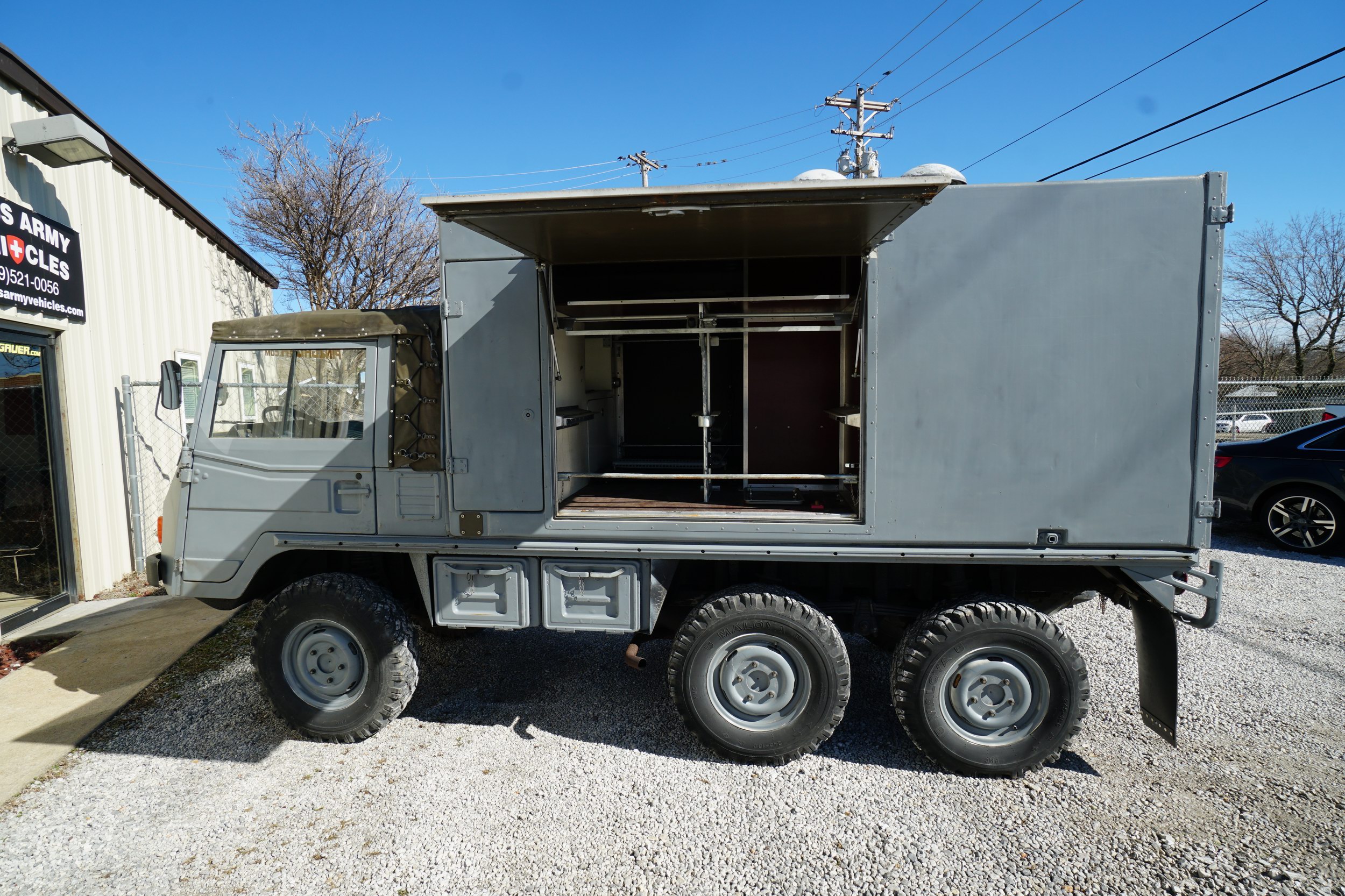 Former Swiss Army 712W Workshop Truck.  
Original ..
