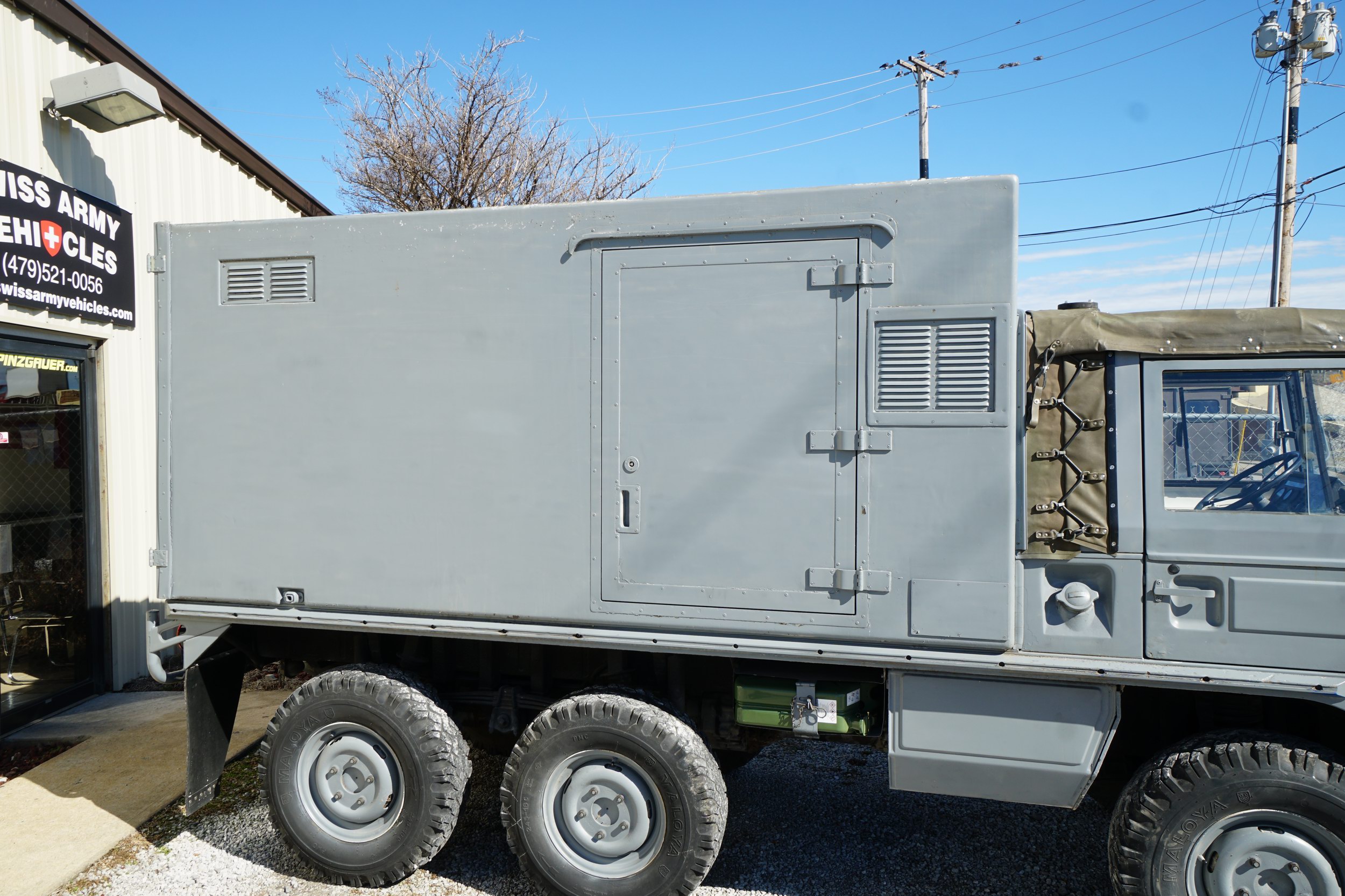 Former Swiss Army 712W Workshop Truck.  
Original ..