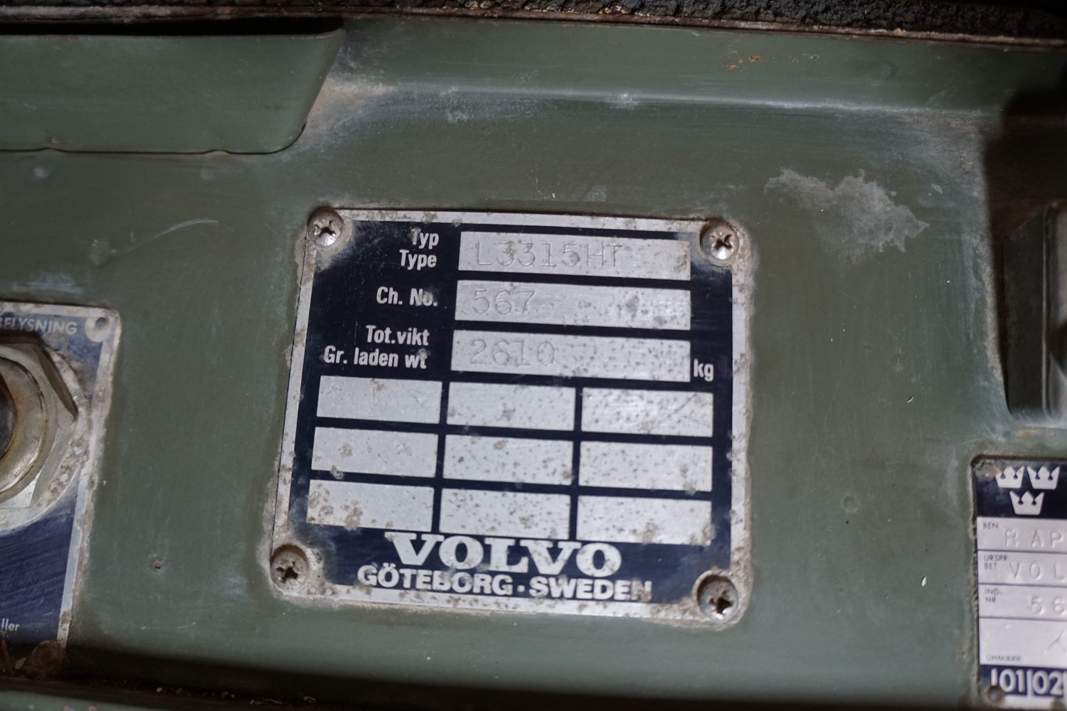 Volvo L3315  Radio Truck from Swedish Army  
The  ..