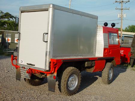 This Vehicle has an all aluminium box in the back. ..