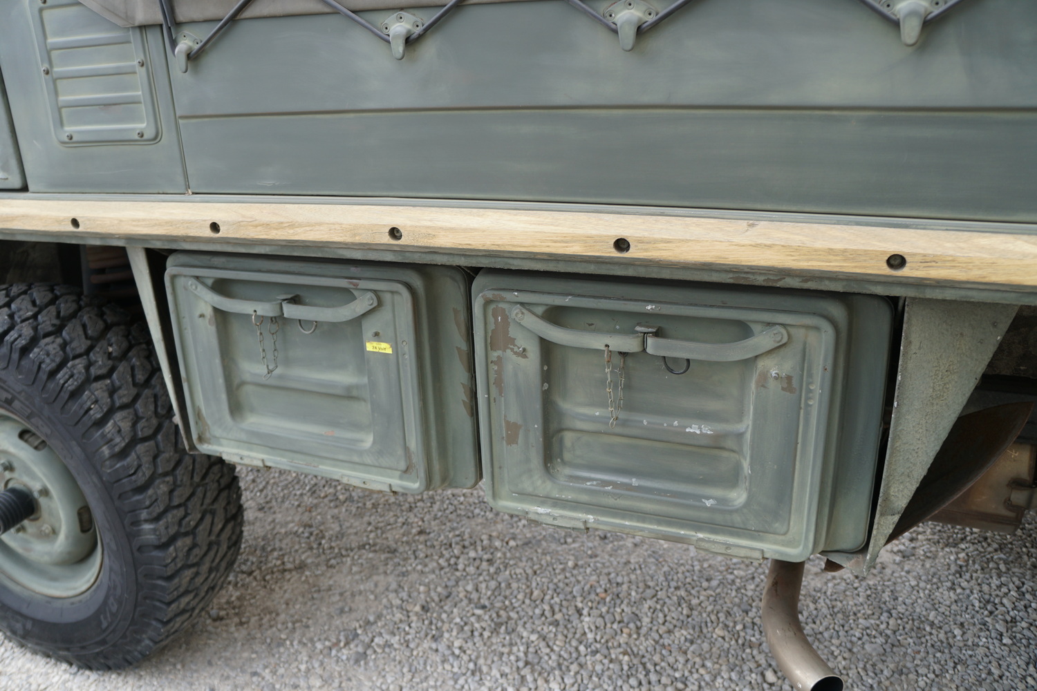 This is an original Swiss Army Troop Carrier 
Goo ..