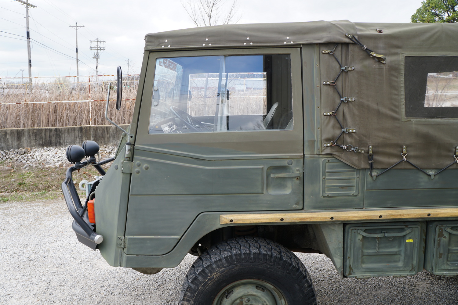 This is an original Swiss Army Troop Carrier 
Goo ..