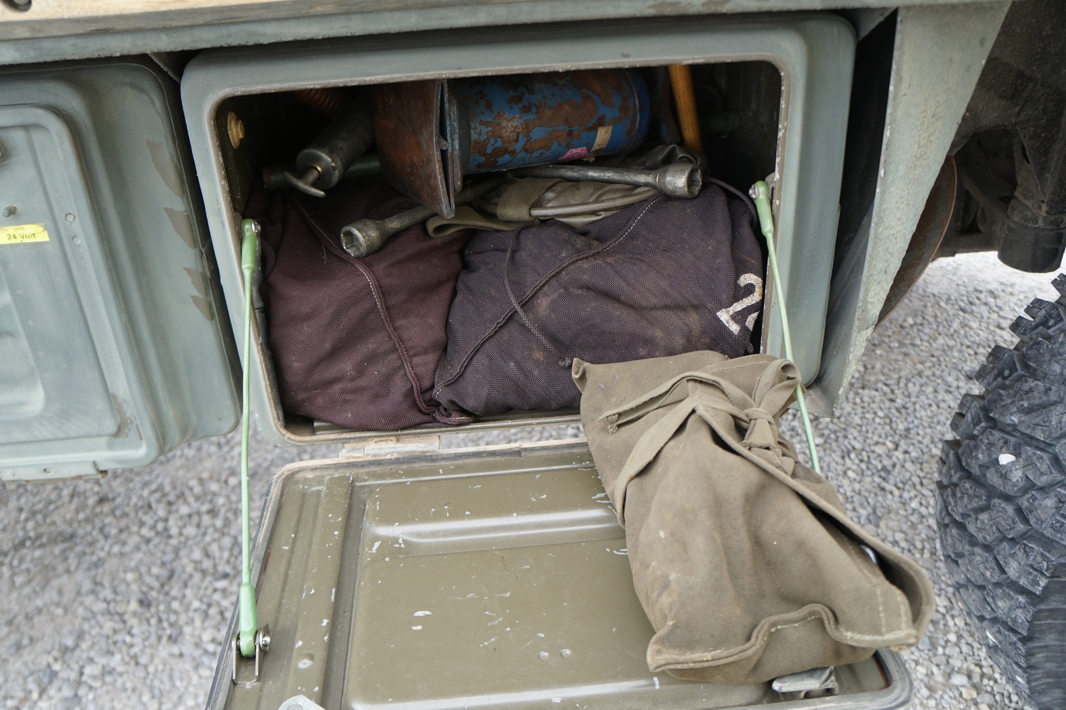This is an original Swiss Army Troop Carrier 
Goo ..