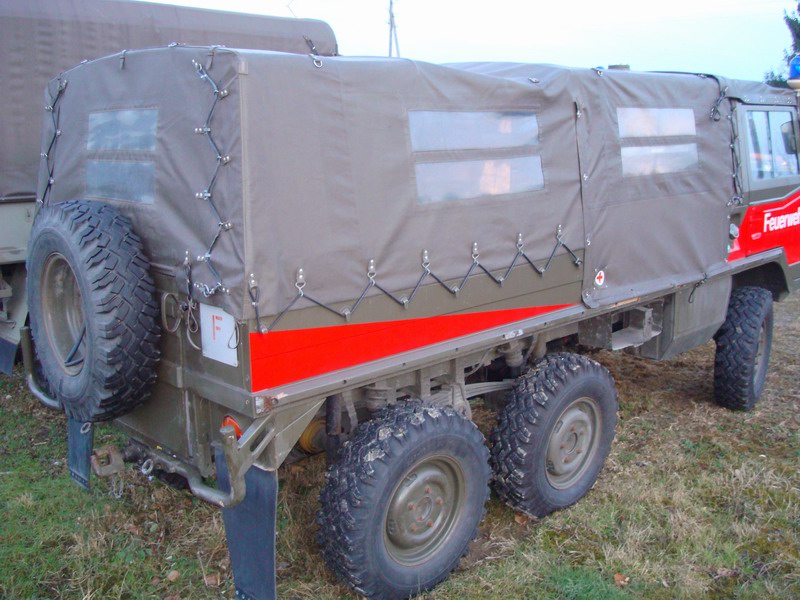 All original 6x6 Swiss Military Firetruck with ver ..
